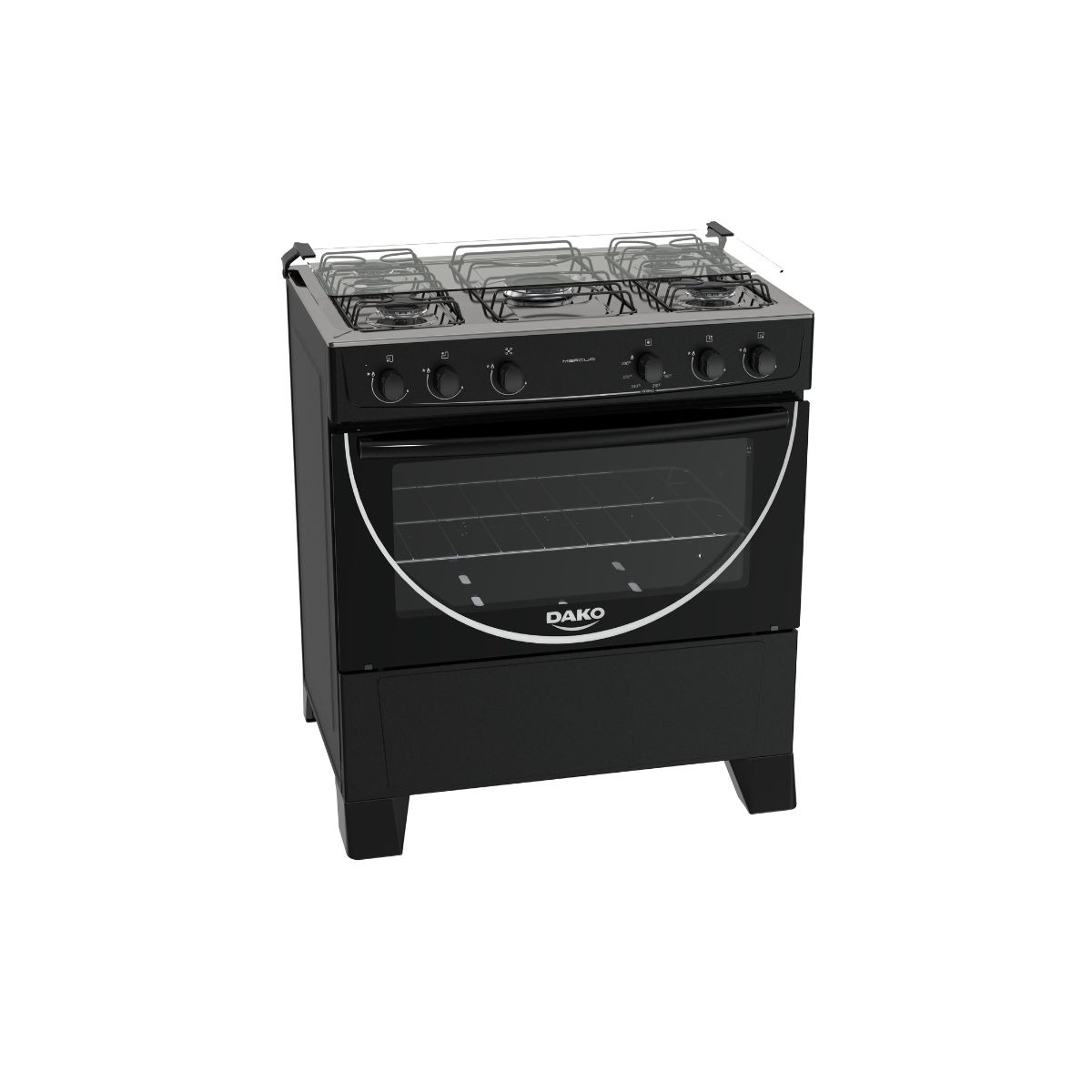 Cocina Mercuri 5H Negro Brasil GLP DAKO 