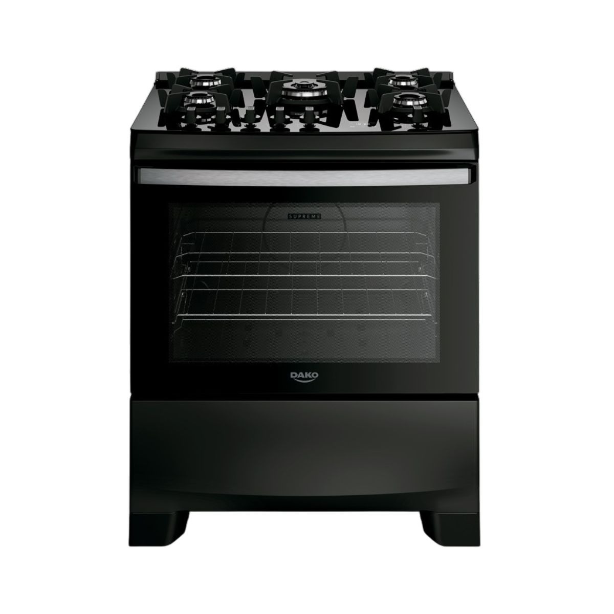 Cocina Supreme Negra Timer 5H Con Grill DAKO