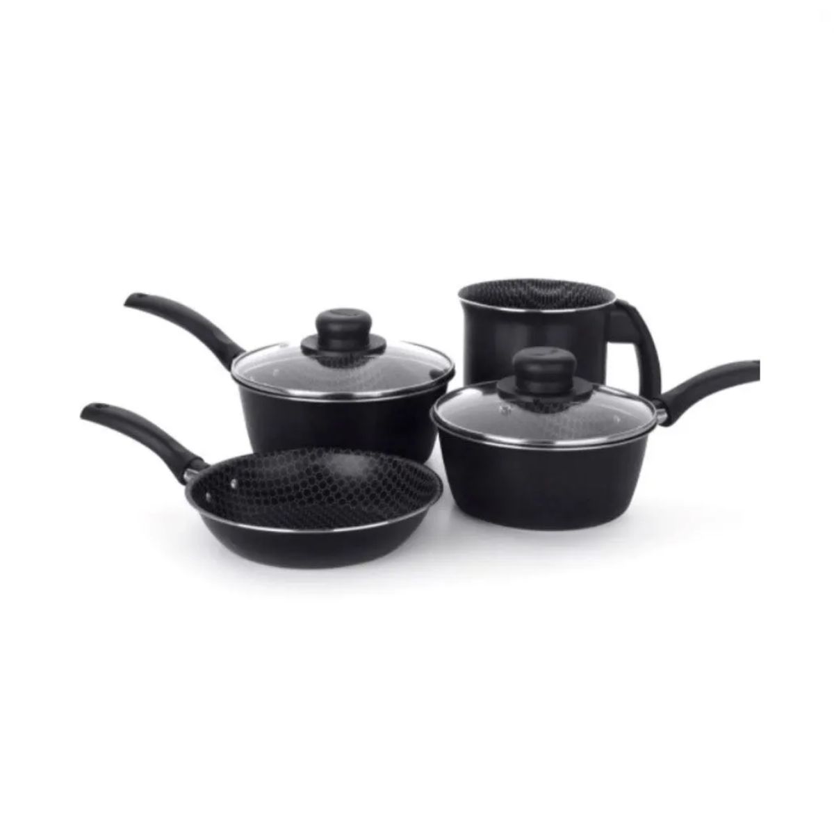 Set De 4 Pz Essencial Multiflon Color Negro / 40008