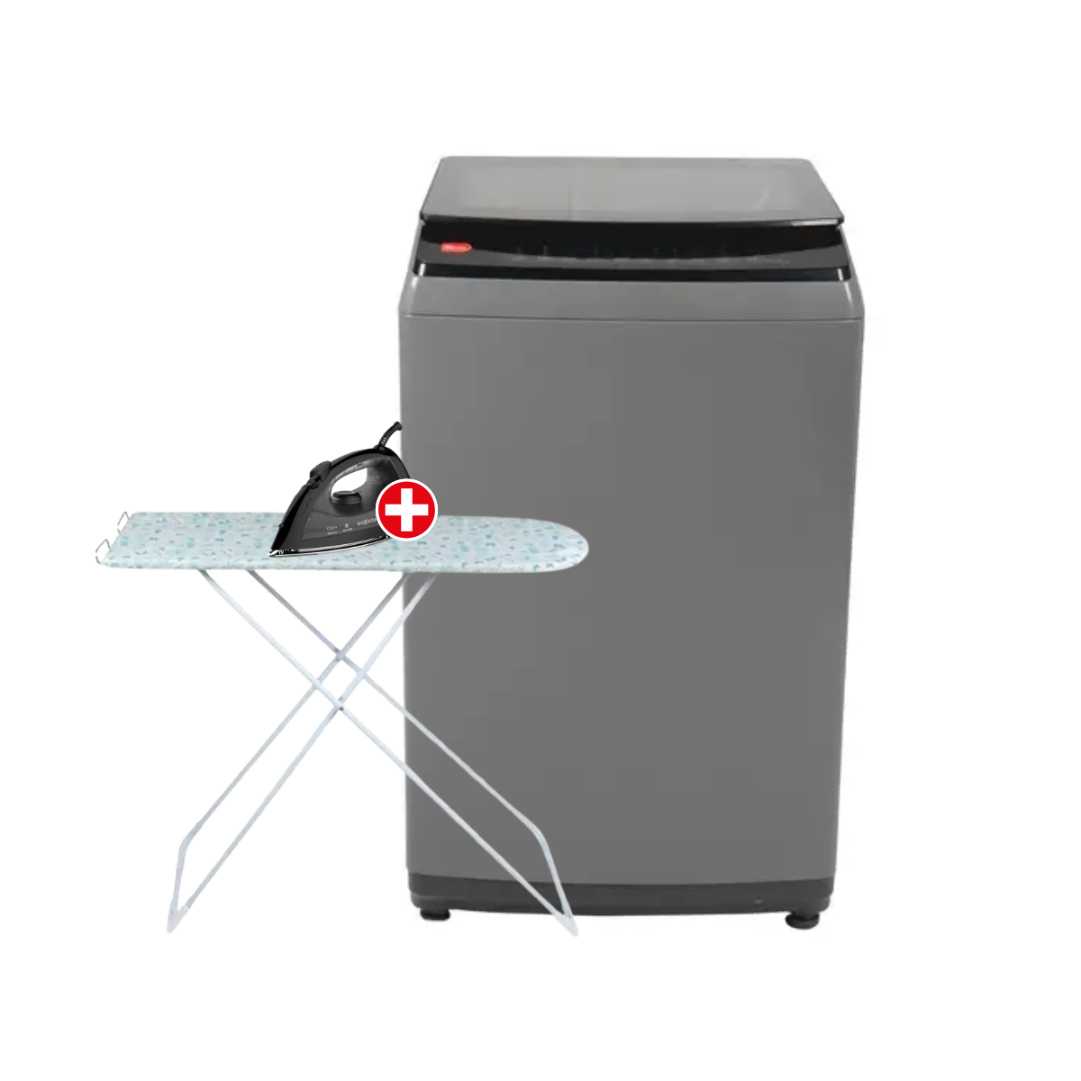 Combo Lavadora Kernig Carga Superior 12 kg + Tabla de planchar Mor + Plancha a vapor Enxuta 1900W