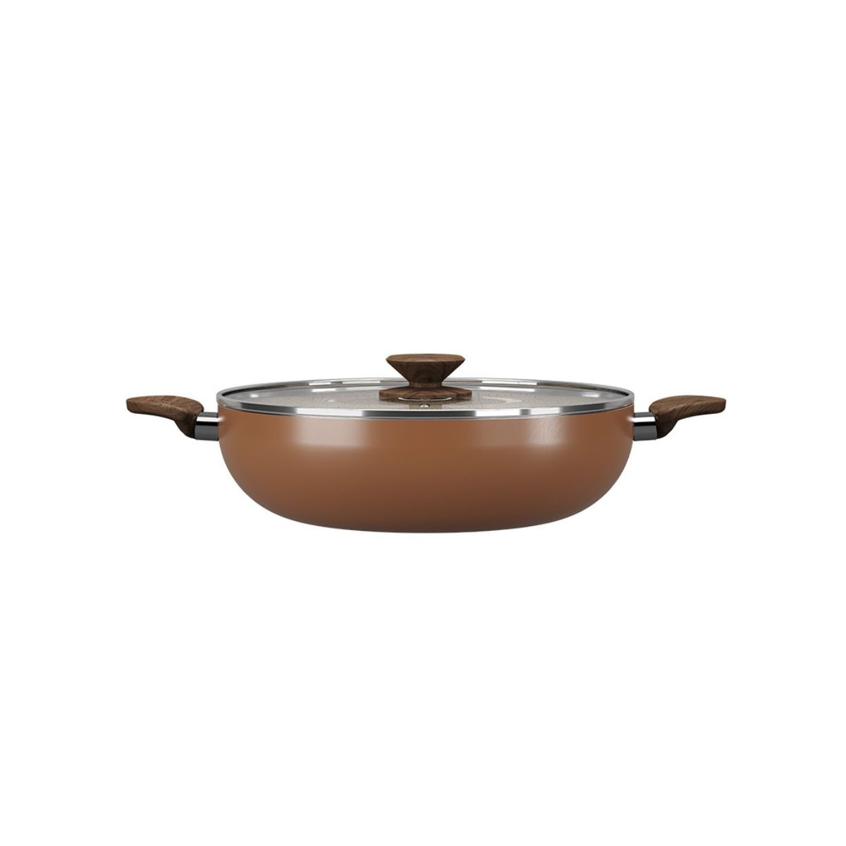 Wok antiadherente con tapa Brinox Ceramic Life Primea 28cm