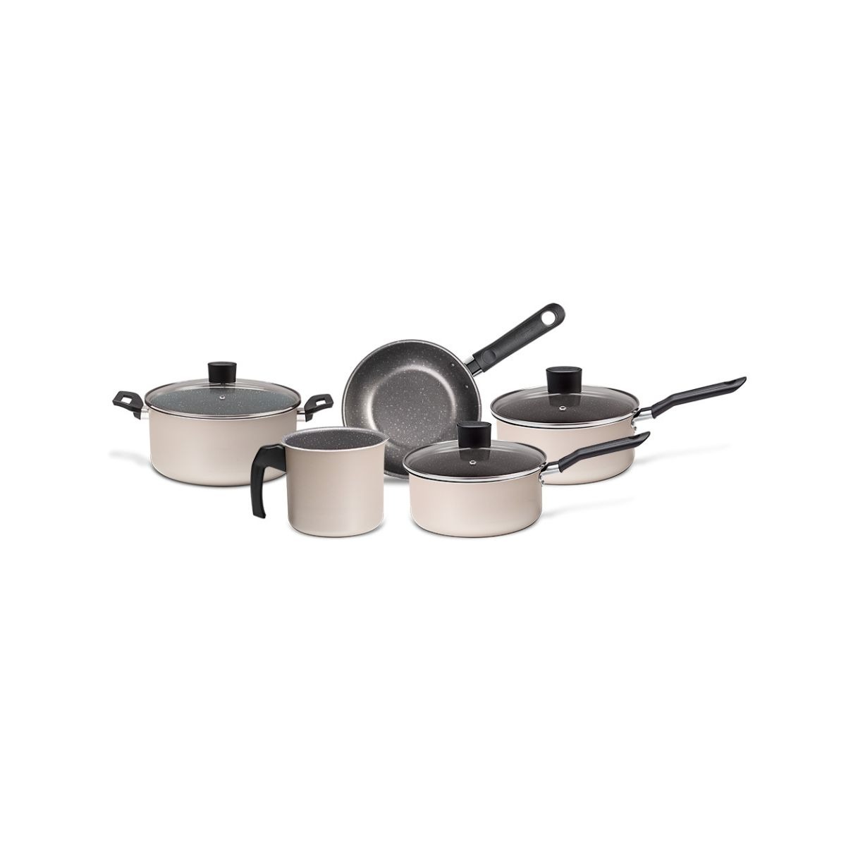 Juego de ollas Brinox Naturalle Champagne 5 piezas