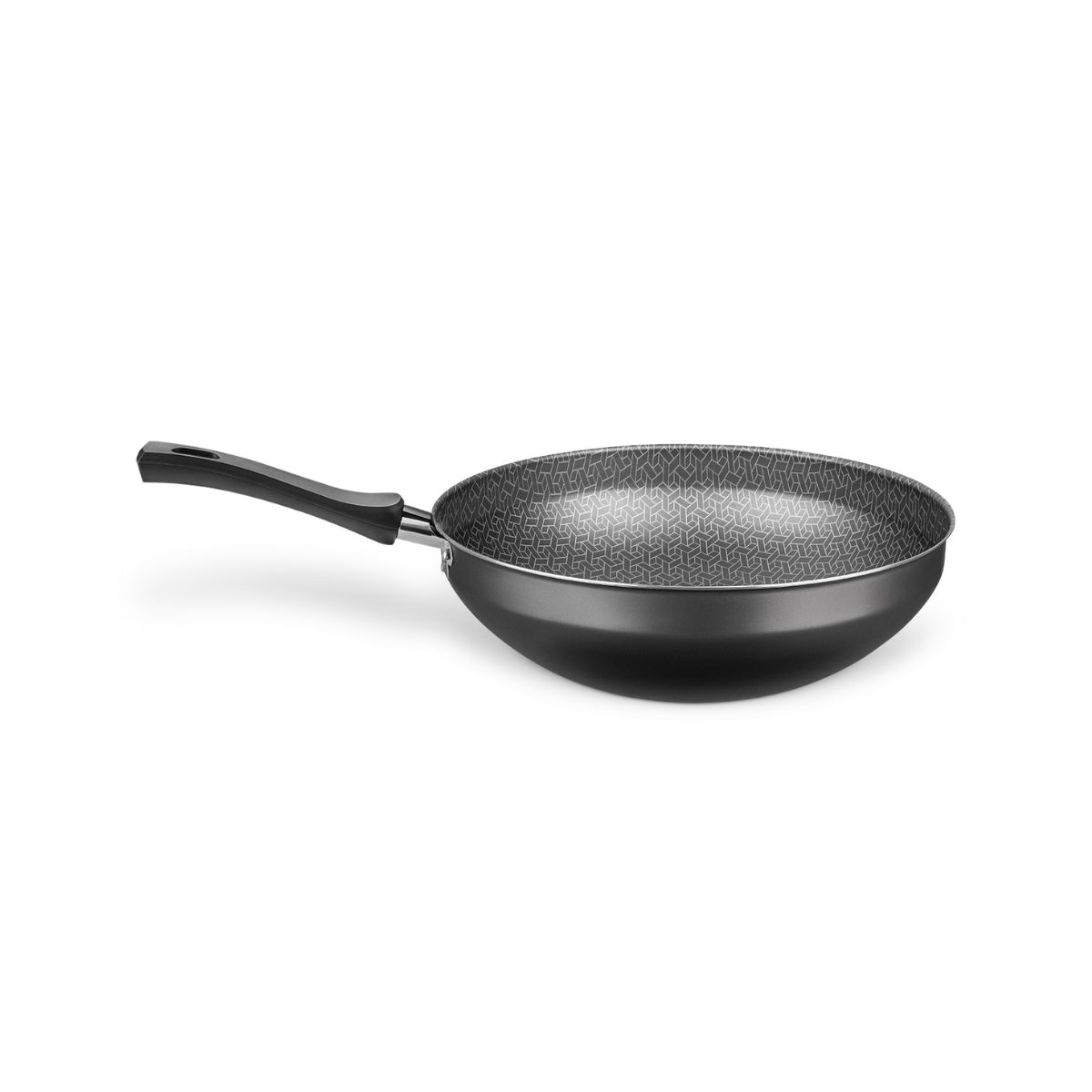Sarten wok MTA c/tapa n24 2,8 lts- línea flora 1,6 mm de espesor