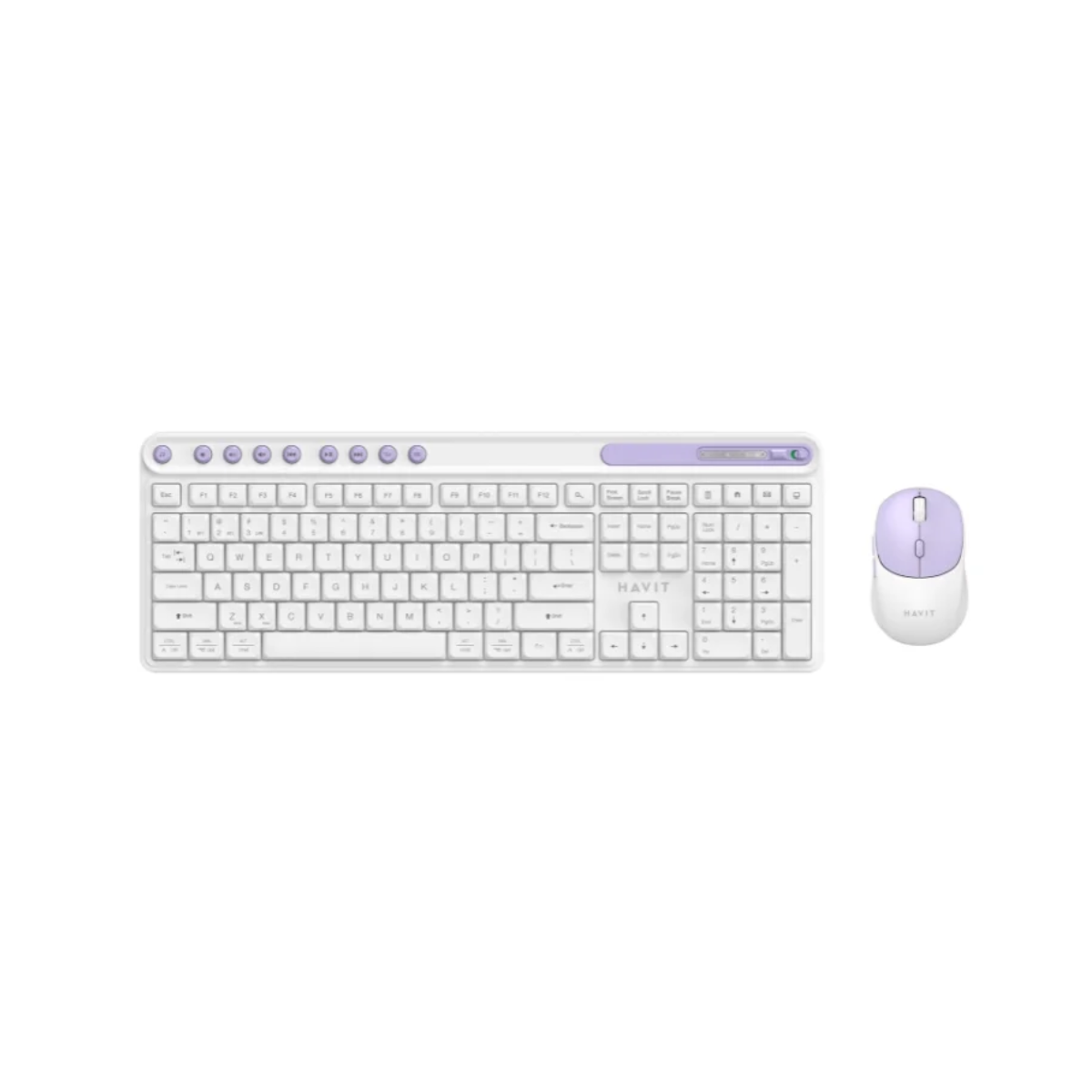 Kit Teclado y Mouse Inalámbrico Havit KB271WB Dual Mode
