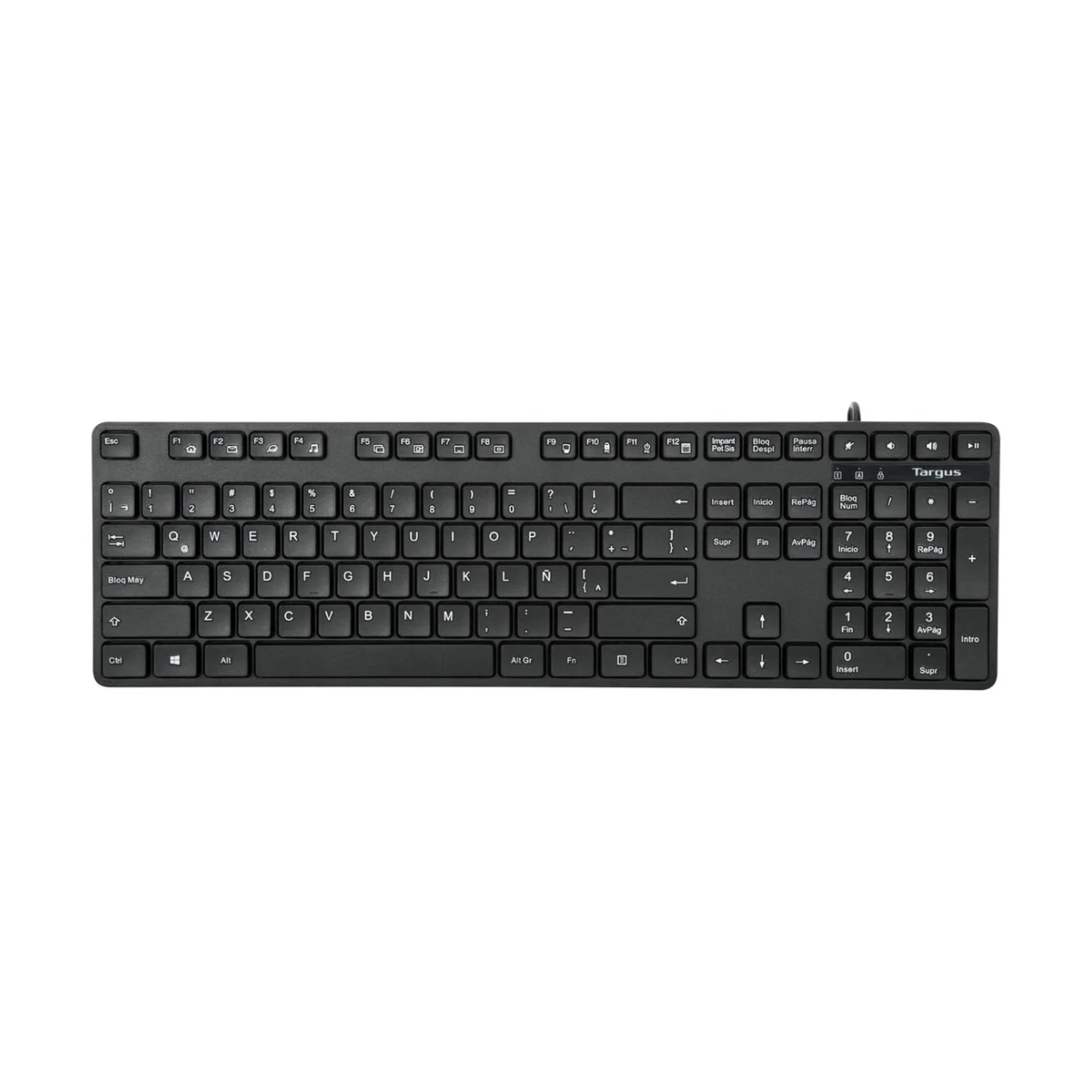 Teclado TARGUS con Cable USB Coorporativo color Negro