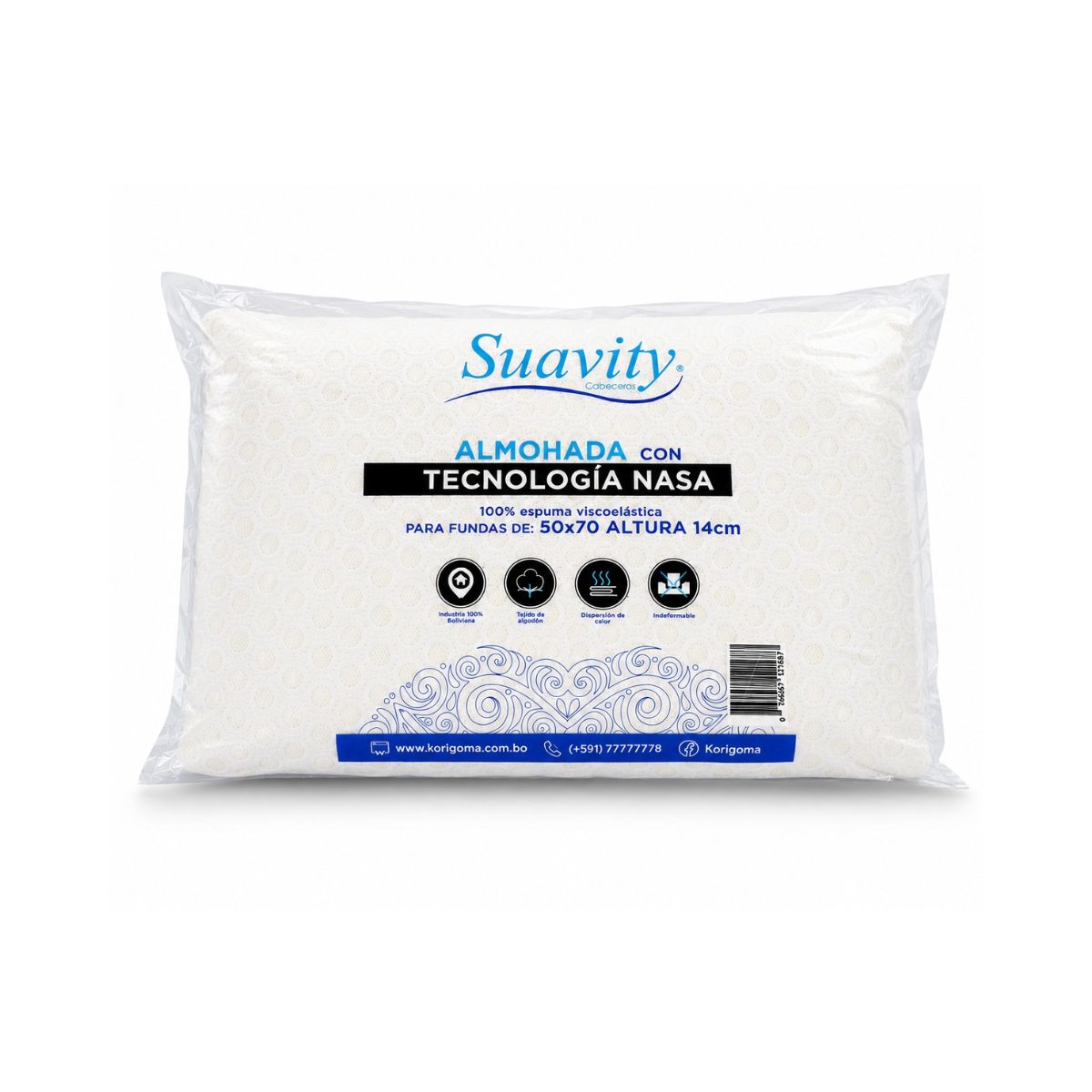 Almohada Suavity Visco Suavidad Media 60X40 F1 Sc