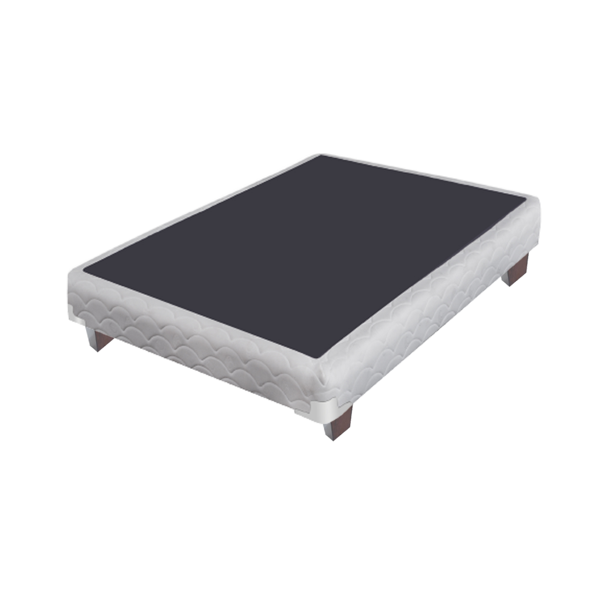 Base NUEVA ERA atlantico c/4 patitas de madEra twin 098x190 (1.5 plazas)