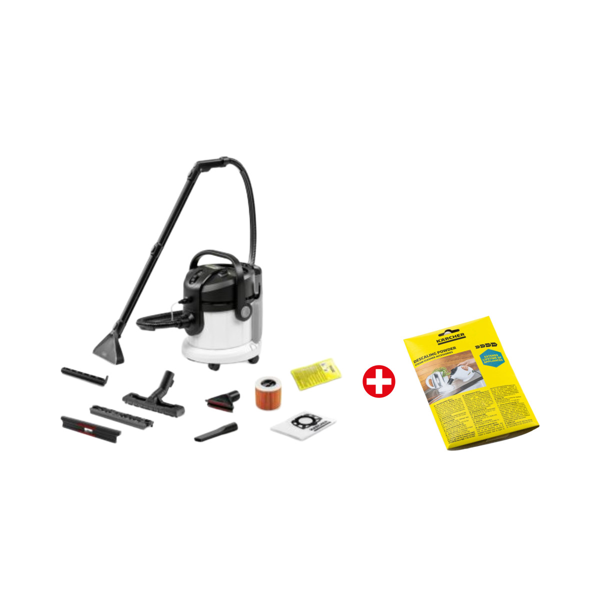 Combo Lava Aspiradora SE 4001 Karcher + Descalcificador en polvo RM 511 6x17g Karcher