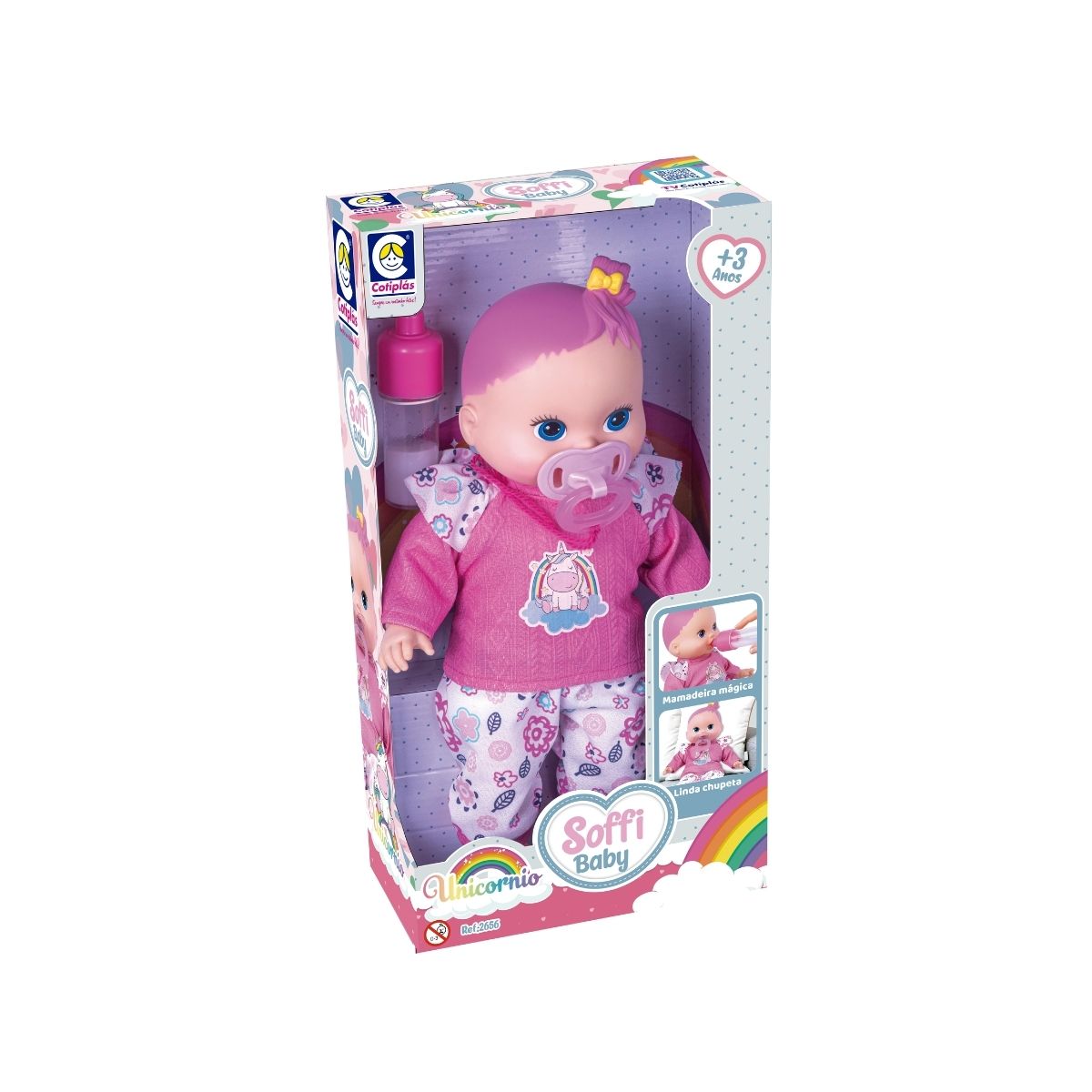 Muñeca Soffi Baby Unicornio Cotiplas