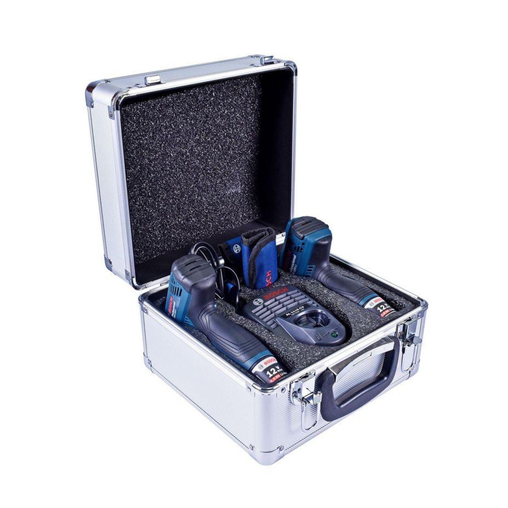 SET ATORNILLADOR IMP/TALADRO 10MM 12V MALETA ALUM BOSCH